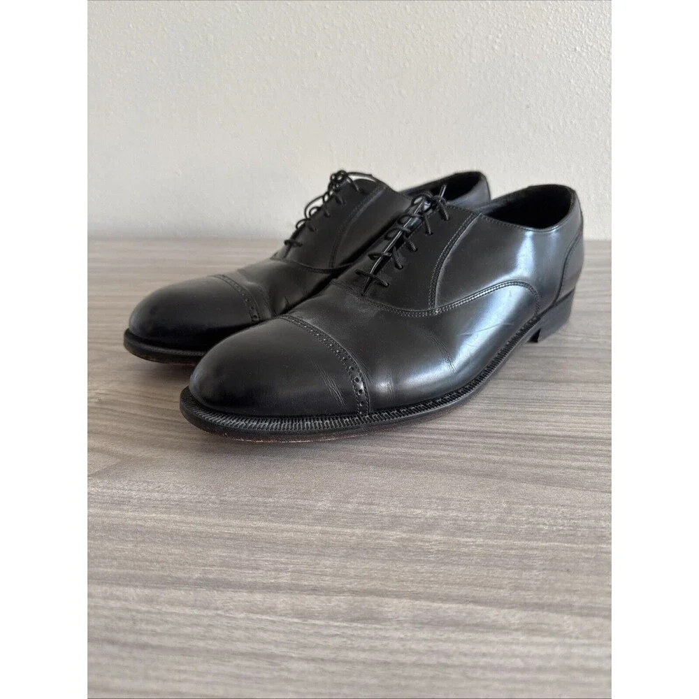 Florsheim Imperial Wing Tip‎ Dress Shoes Black Leather Men’s Size 11 Vintage
